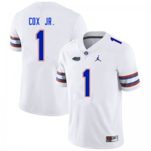 Men's Florida Gators #1 Brenton Cox Jr. NCAA Nike White Authentic Stitched College Football Jersey MMM3362QQ